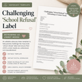 Challenging the ‘School Refusal’ Label – Unmet Needs Advocacy Letter