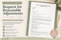 Request for Reasonable Adjustments in Exams / Tests – Editable SEN Advocacy Letter Template